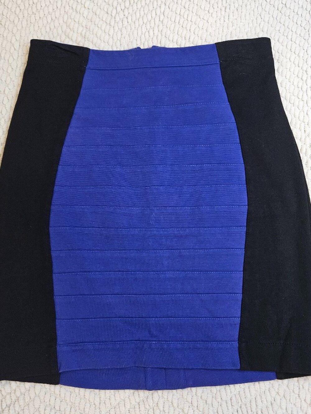 Express Women's Cobalt Blue Bodycon Pencil Skirt Rayon Blend Size 4